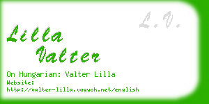 lilla valter business card